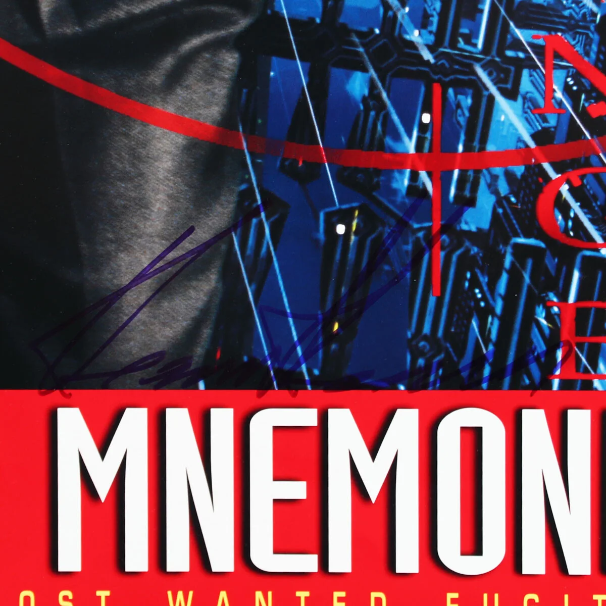 Keanu Reeves Signed Poster Johnny Mnemonic - COA JSA, image 2