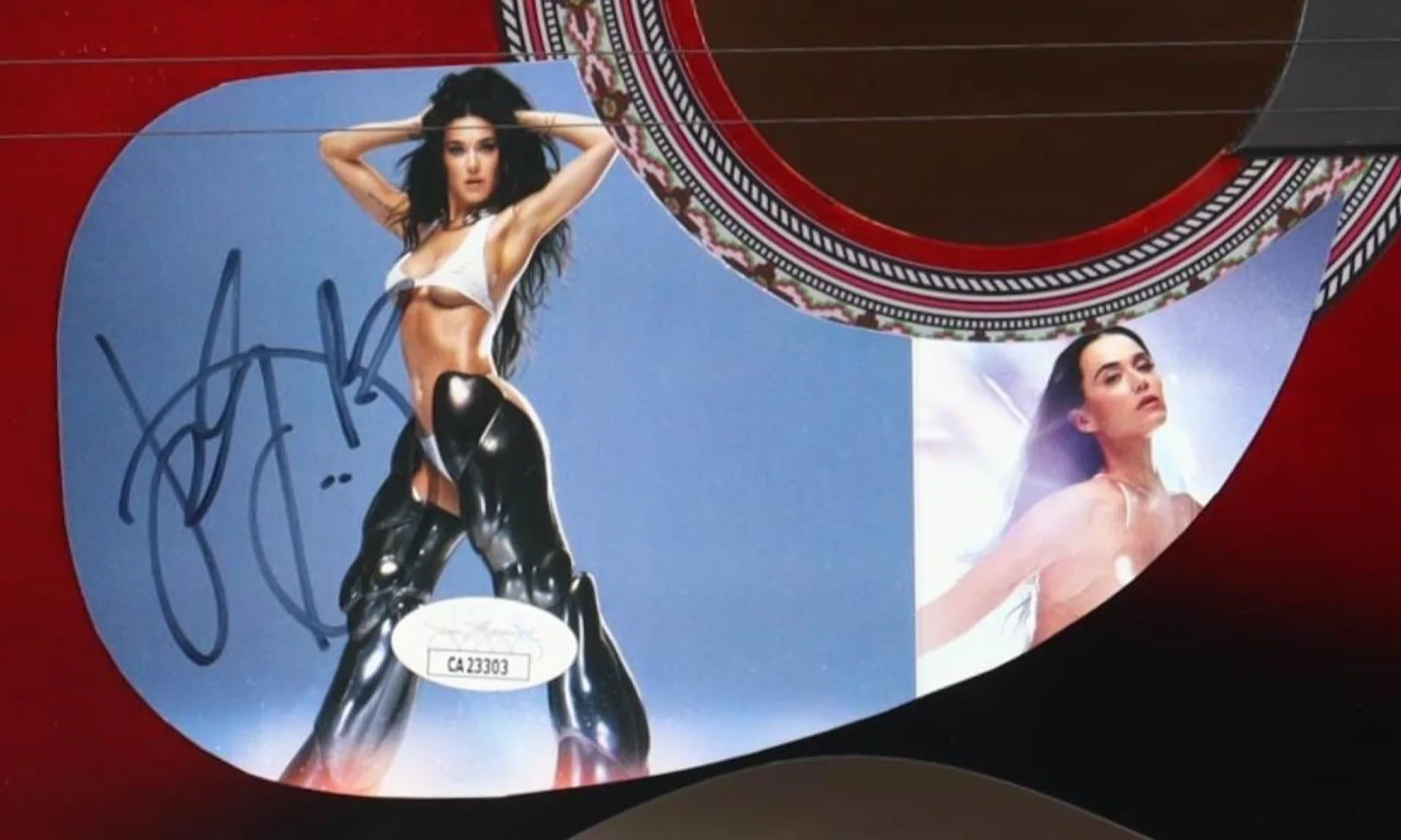 Katy Perry Acoustic Guitar Autographed (JSA), image 2