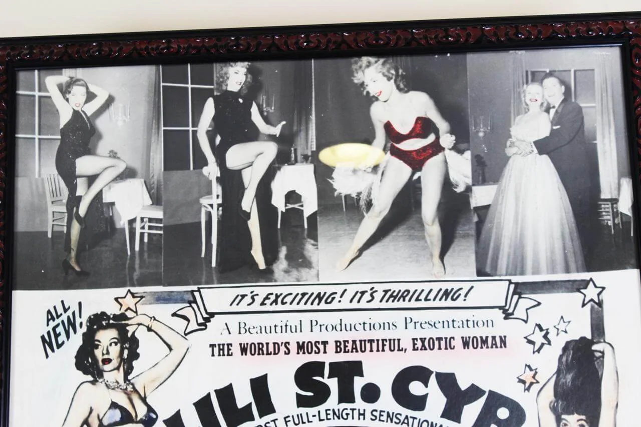 1954 Film VARIETEASE Poster - Lili St. Cyr, Betty Page, Monica Lane Colorized, изображение 2