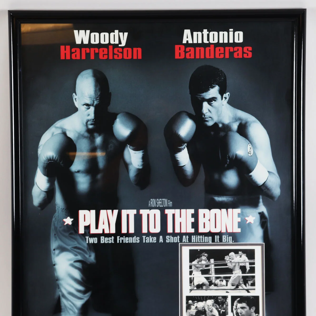 Woody Harrelson & Antonio Banderas Signed Photo Poster Play It To The Bone - ..., изображение 4