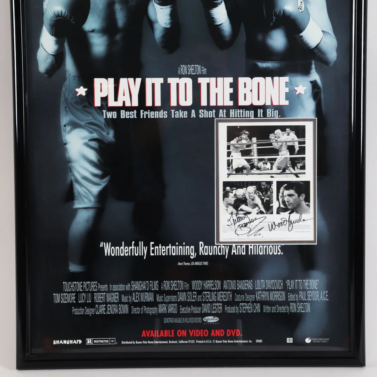 Woody Harrelson & Antonio Banderas Signed Photo Poster Play It To The Bone - ..., изображение 5