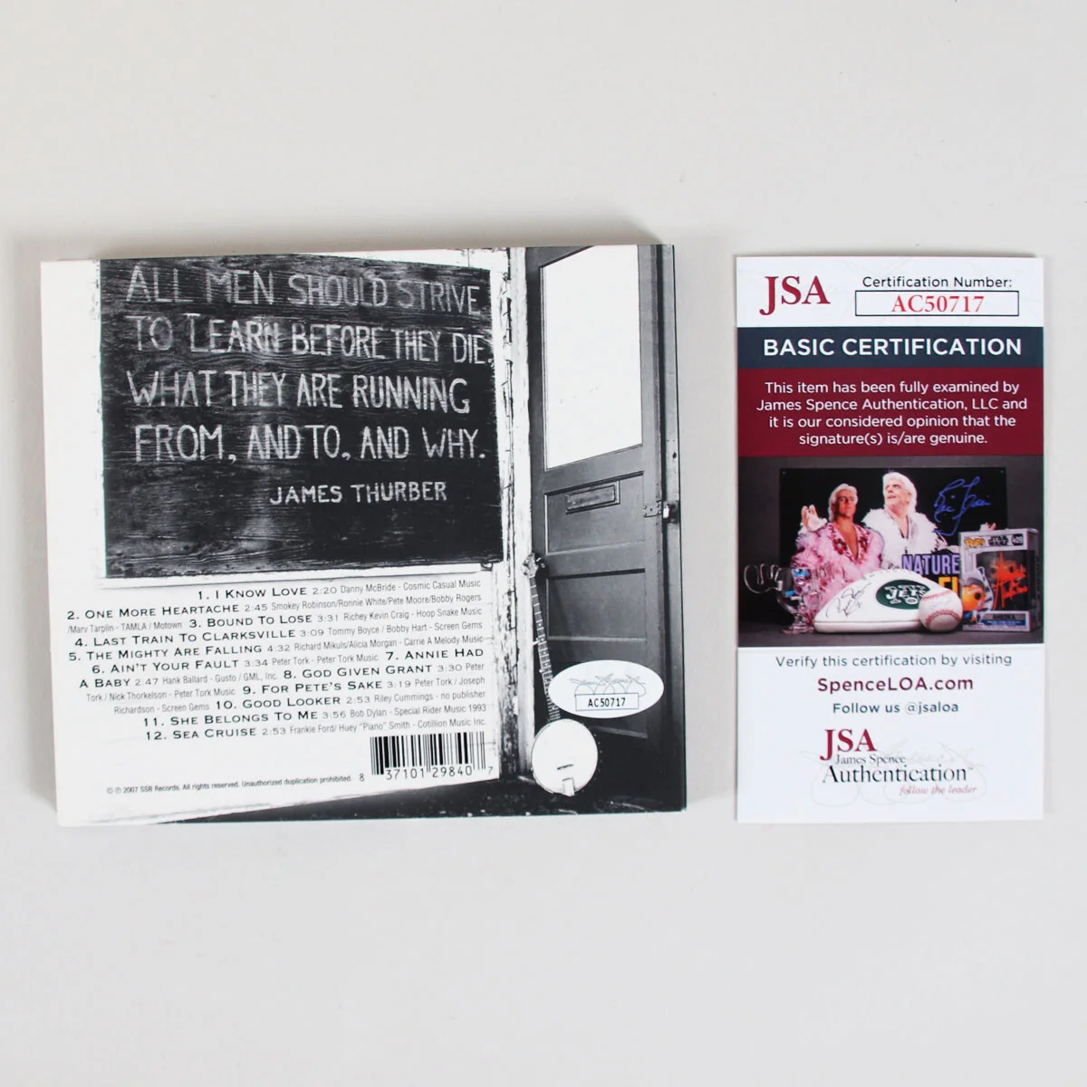 Peter Tork Signed CD Cambria Hotel- COA JSA, image 4