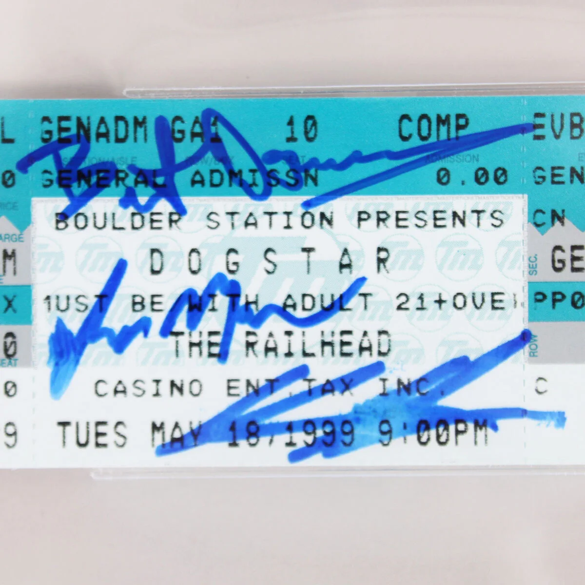 Keanu Reeves Signed Ticket Dogstar Band (3) - COA Beckett, изображение 2