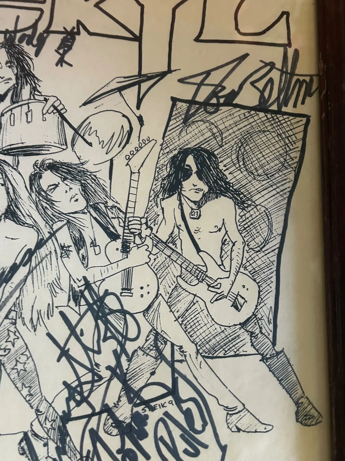 Signed JACKYL Framed Concert Poster September 28 1991 Greenville SC Hanger Club., изображение 3