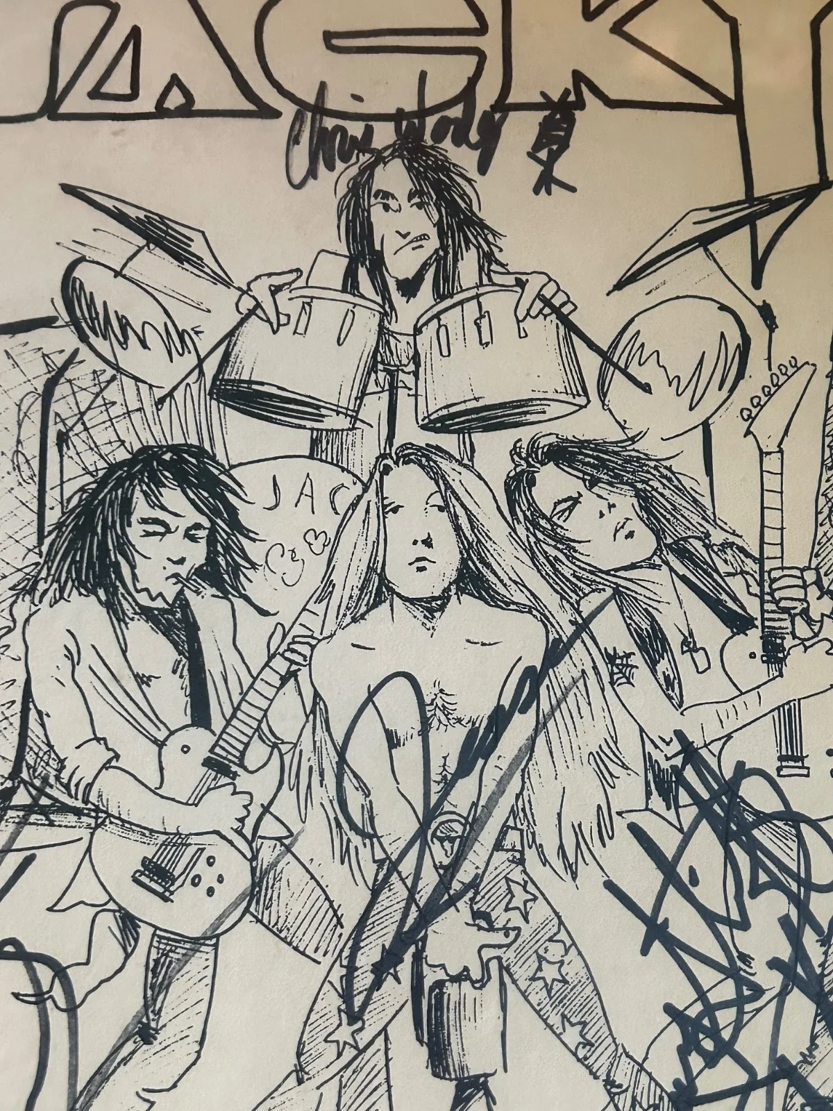Signed JACKYL Framed Concert Poster September 28 1991 Greenville SC Hanger Club., изображение 5