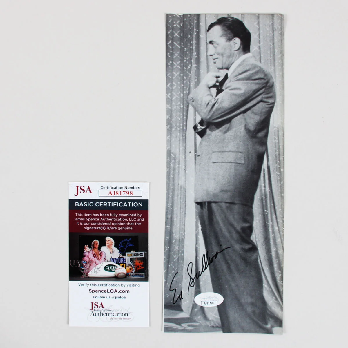 Ed Sullivan Signed Photo - COA JSA, image 4