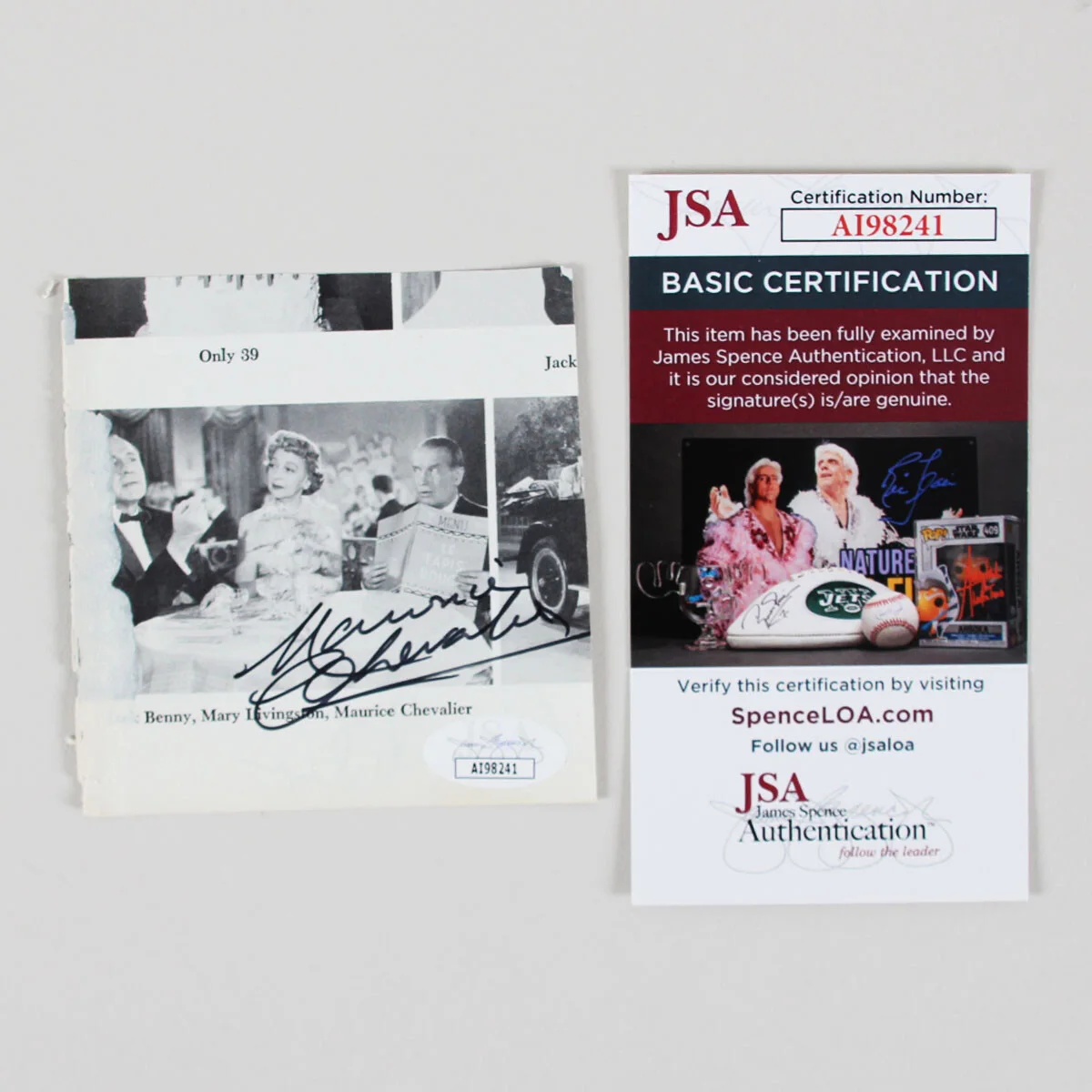 Ray Bolger Signed Photo - COA JSA, image 3