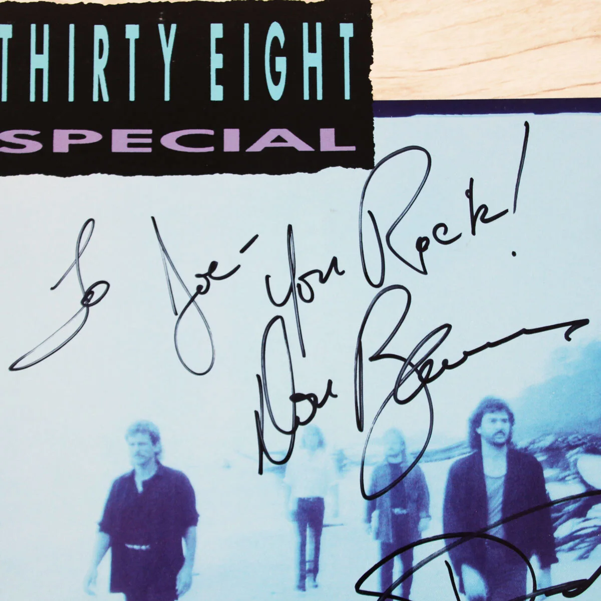 Thirty Eight Special Signed Record Album "Rock & Roll Strategy" (5) - COA JSA, image 2