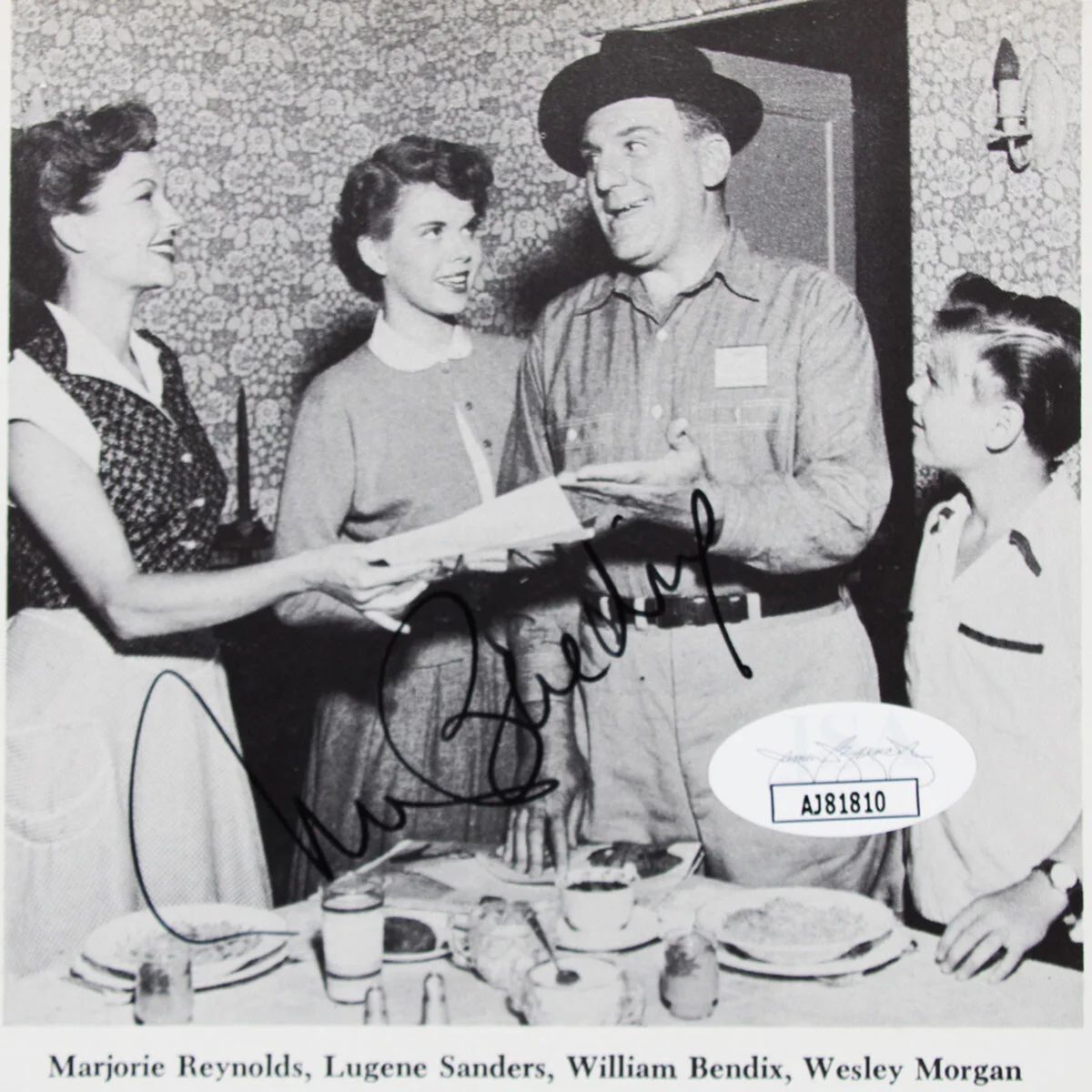 William Bendix Signed Photo - COA JSA, image 2