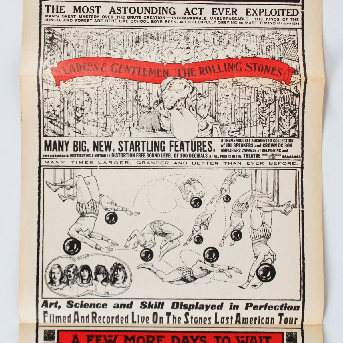 1974 Rolling Stones Movie Poster Ladies and Gentlemen, The Rolling Stones, изображение 3