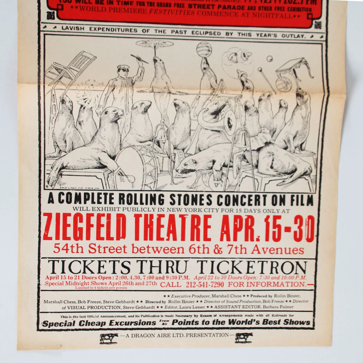 1974 Rolling Stones Movie Poster Ladies and Gentlemen, The Rolling Stones, изображение 5