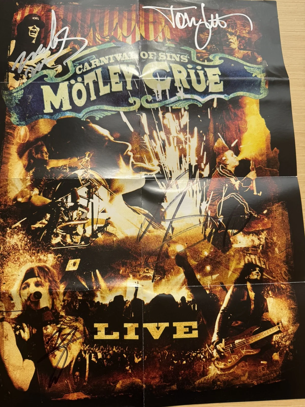 autographed rock music memorabilia, image 2