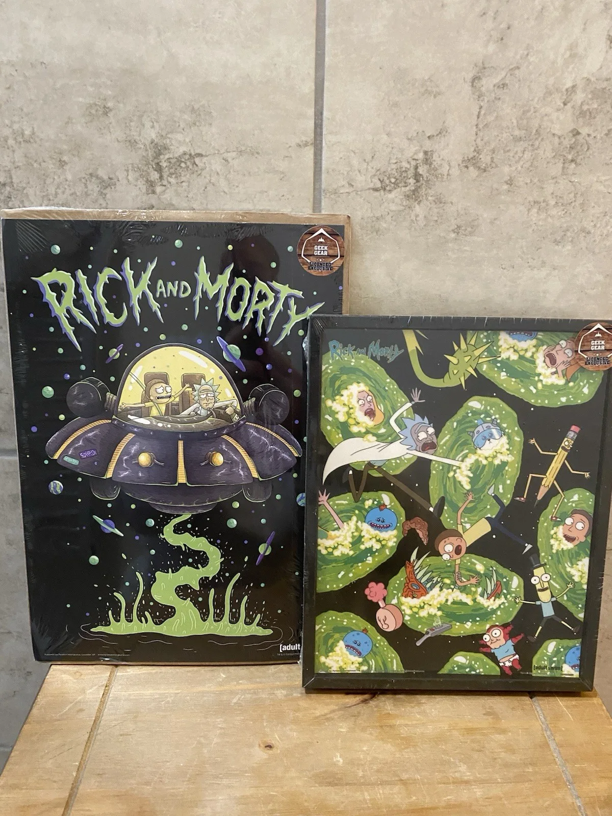 Rick And Morty Geek Gear Licensed Exclusive Framed Picture Poster Memorabilia X2, изображение 2