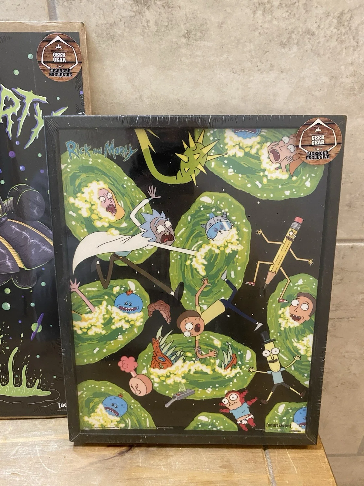 Rick And Morty Geek Gear Licensed Exclusive Framed Picture Poster Memorabilia X2, изображение 4