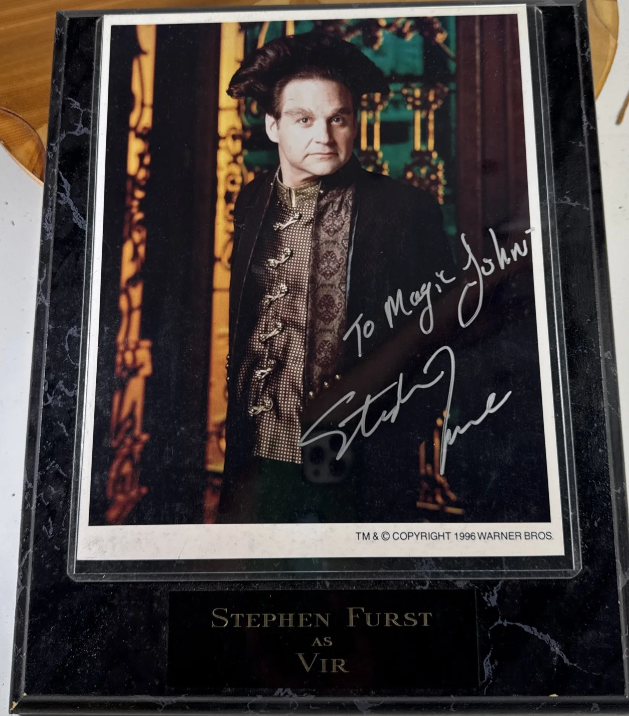 Stephen Furst — Stephen Furst as Vir Cotto Star Babylon 5 Signed Photo Tote34