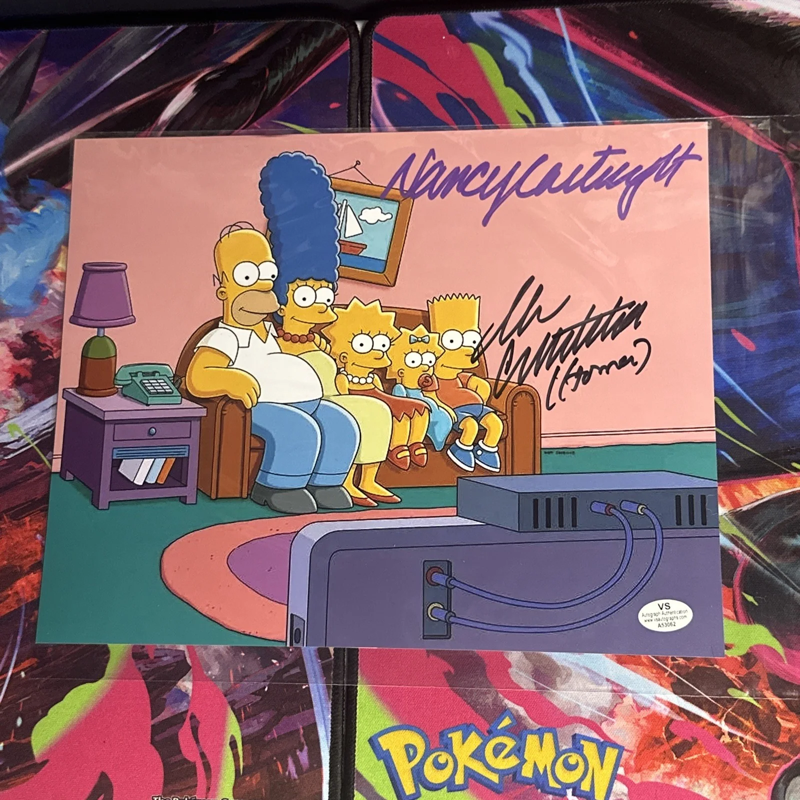 The Simpsons - Nancy Cartwright and Dan Castellaneta Signed 8x10 Photo - W COA, image 2