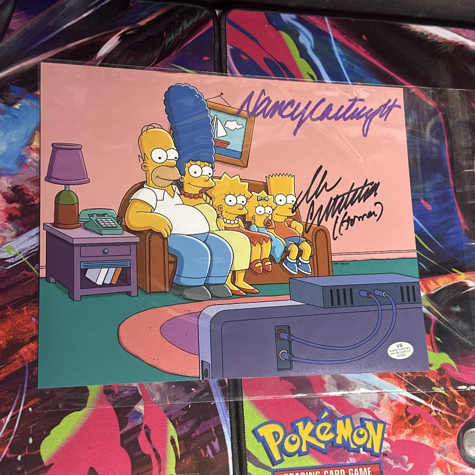 The Simpsons - Nancy Cartwright and Dan Castellaneta Signed 8x10 Photo - W COA, image 3