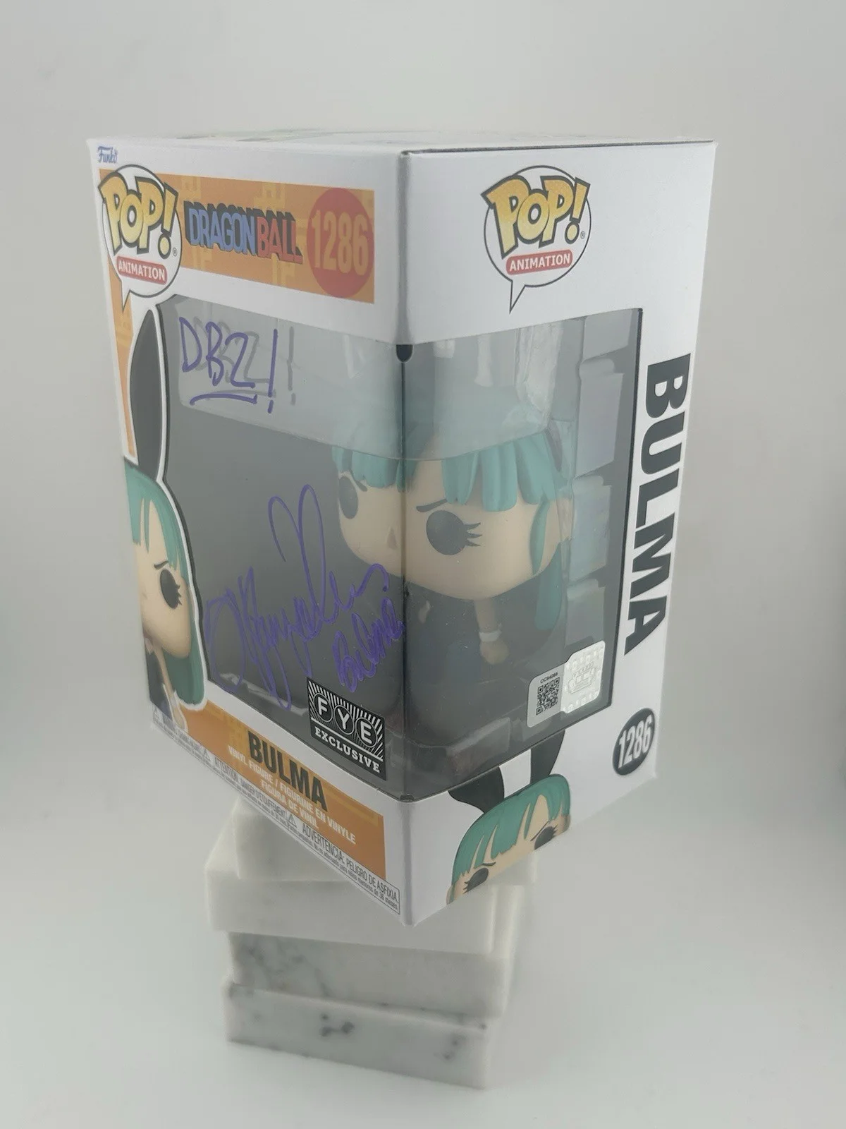 Tiffany Vollmer — Tiffany Vollmer Signed Dragon Ball - Bulma 1286 FYE Exclusive Funko Pop OCCM, изображение 5