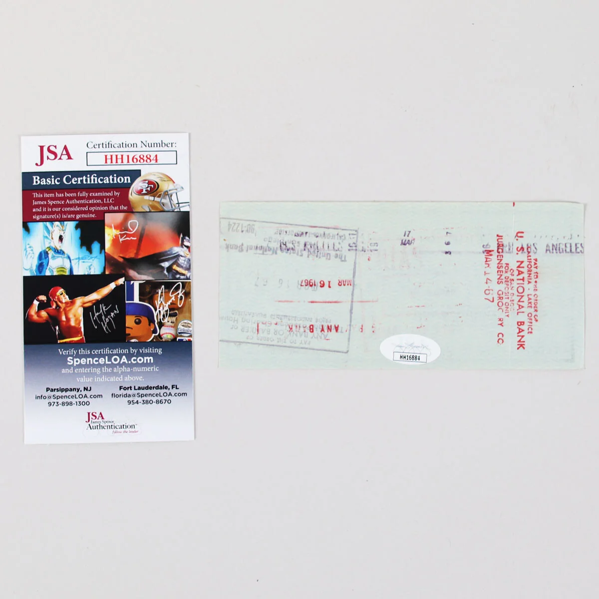 Rex Harrison Signed Check - COA JSA, image 3