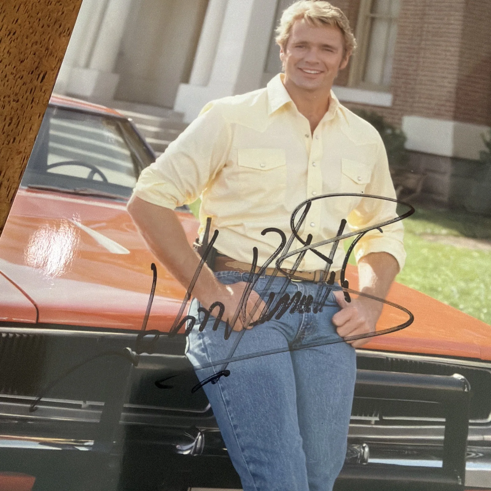 John Schneider — JOHN SCHNEIDER... The Dukes Of Hazzard - (8.5x11) SIGNED, image 2