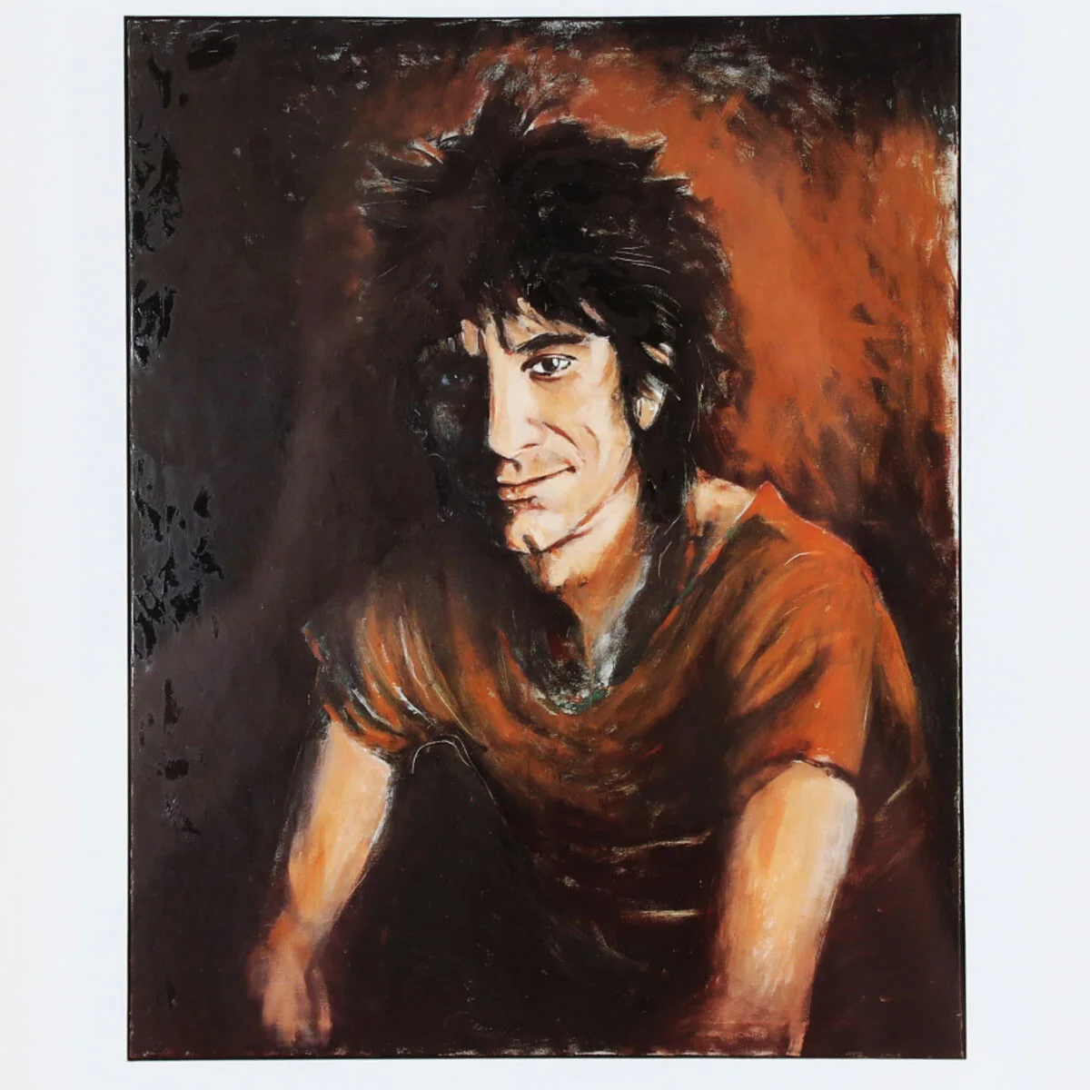 Ronnie Wood Signed & Sketch Drawing Art Book Rolling Stones1988 – COA JSA, изображение 3