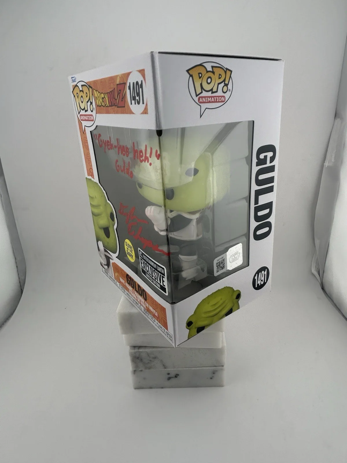 Dylan Thompson — Signed DYLAN THOMPSON Guldo Dragonball Z 1491 Funko Pop Autograph OCCM Red 71107, image 5