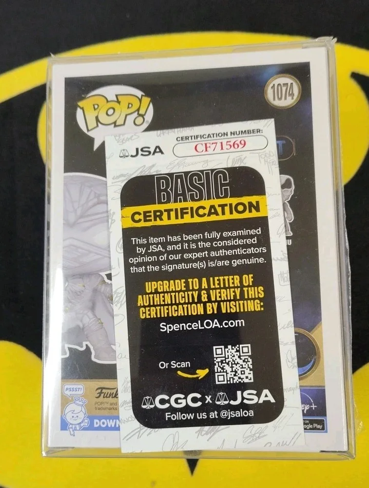 Oscar Isaac — Oscar Isaac Signed Autographed Funko Pop 1048 Moon Knight Marvel JSA COA, изображение 3