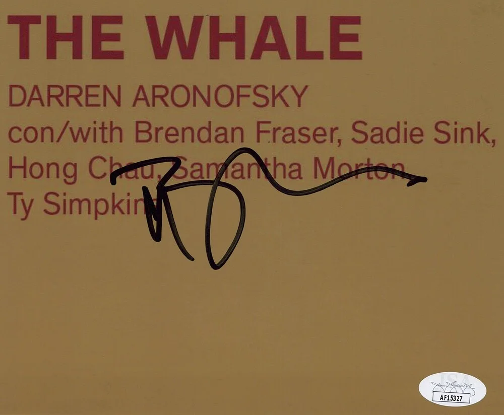 BRENDAN FRASER — Brendan Fraser signed "THE WHALE" 8x10 Photo b EXACT PROOF The Mummy JSA COA, image 3