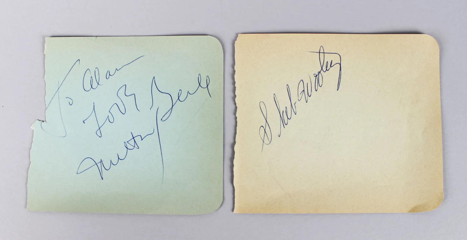 1950-60's TV Star's Signed Lot (9) Album Page Cuts - COA JSA, image 5