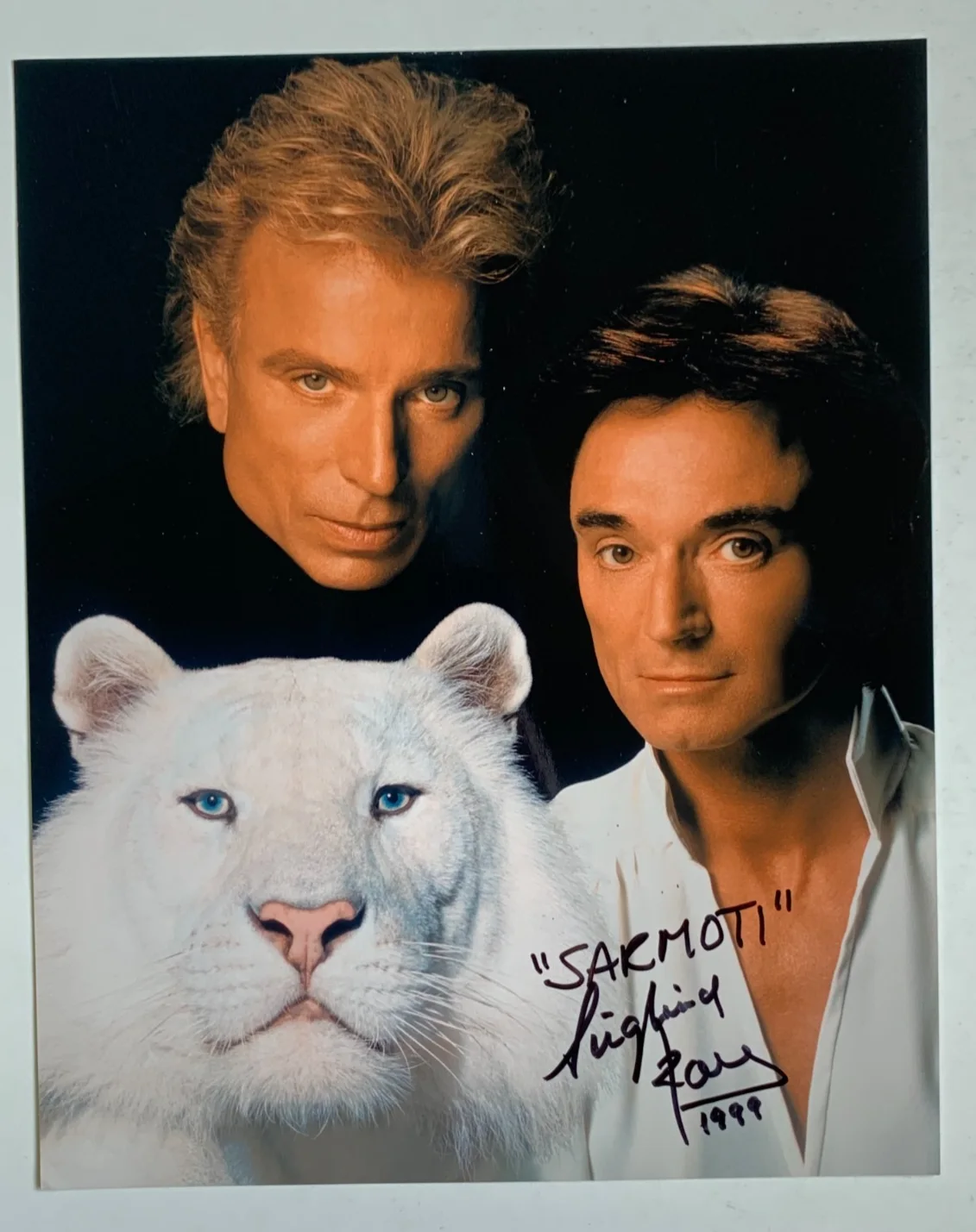Siegfried, Roy — SIEGFRIED & ROY "Sarmoti" signed 8x10 photo, with COA, изображение 4