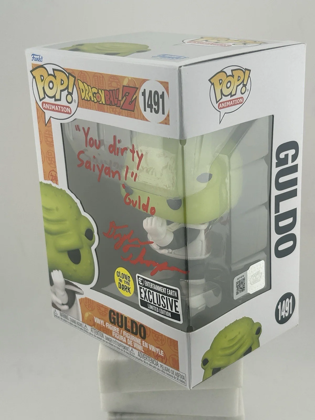 Dylan Thompson — Signed DYLAN THOMPSON Guldo Dragonball Z 1491 Funko Pop Autograph OCCM Red 71215, image 2
