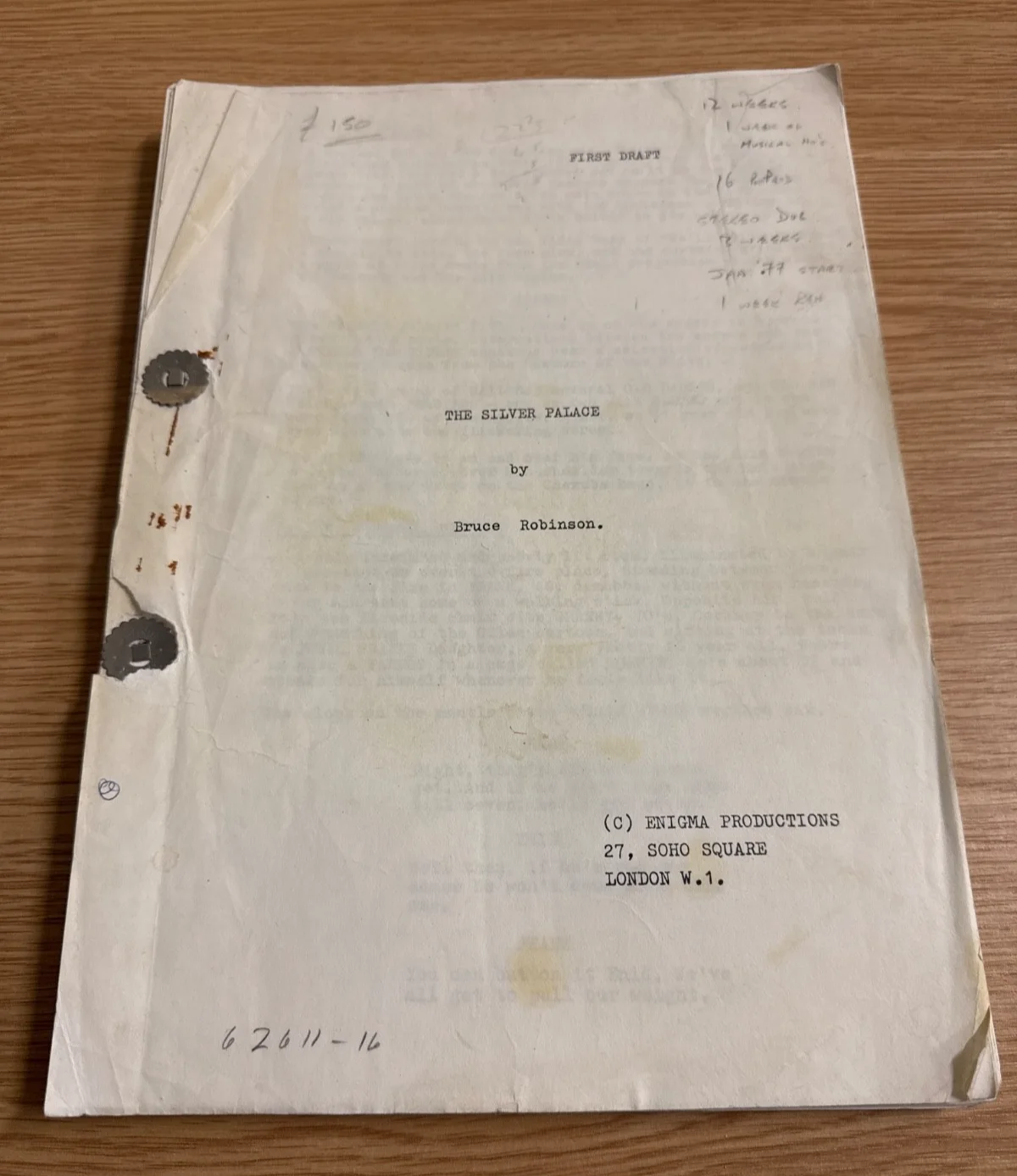 Original the silver palace movie script, image 2