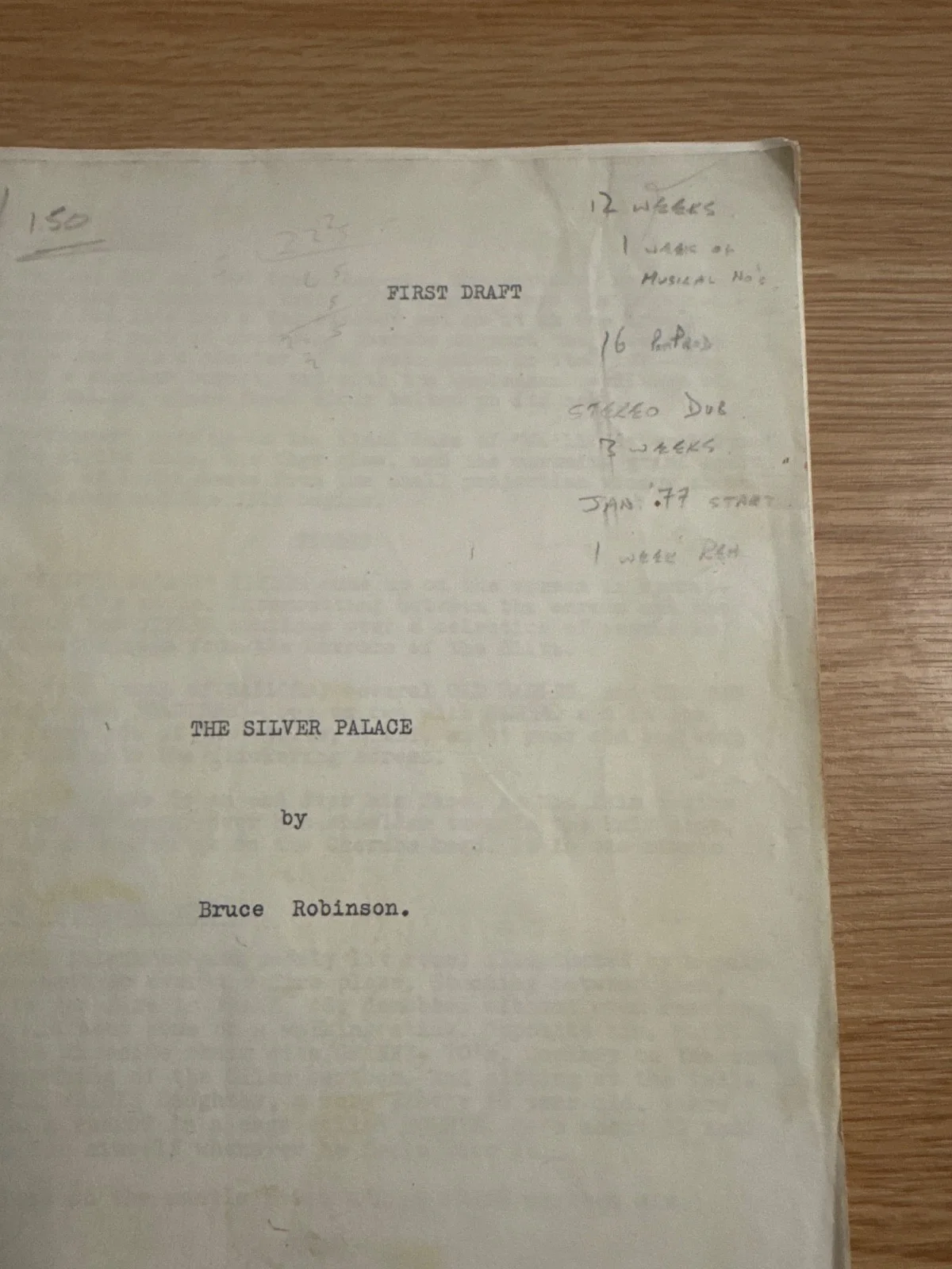 Original the silver palace movie script, image 3