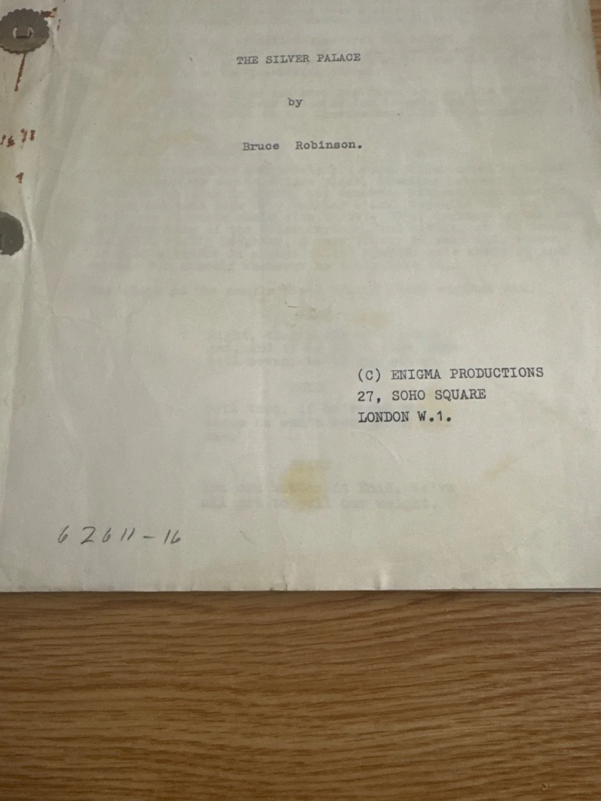 Original the silver palace movie script, image 4