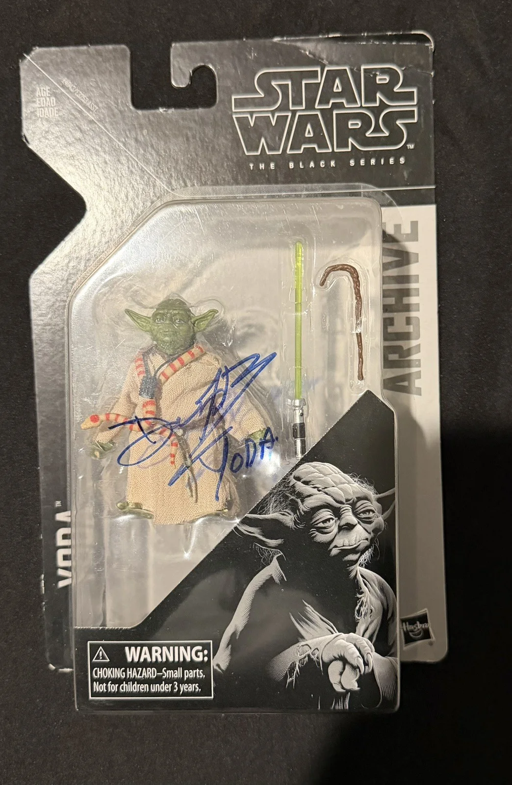 Deep Roy Signed Yoda Power Of The Force Figure, image 3