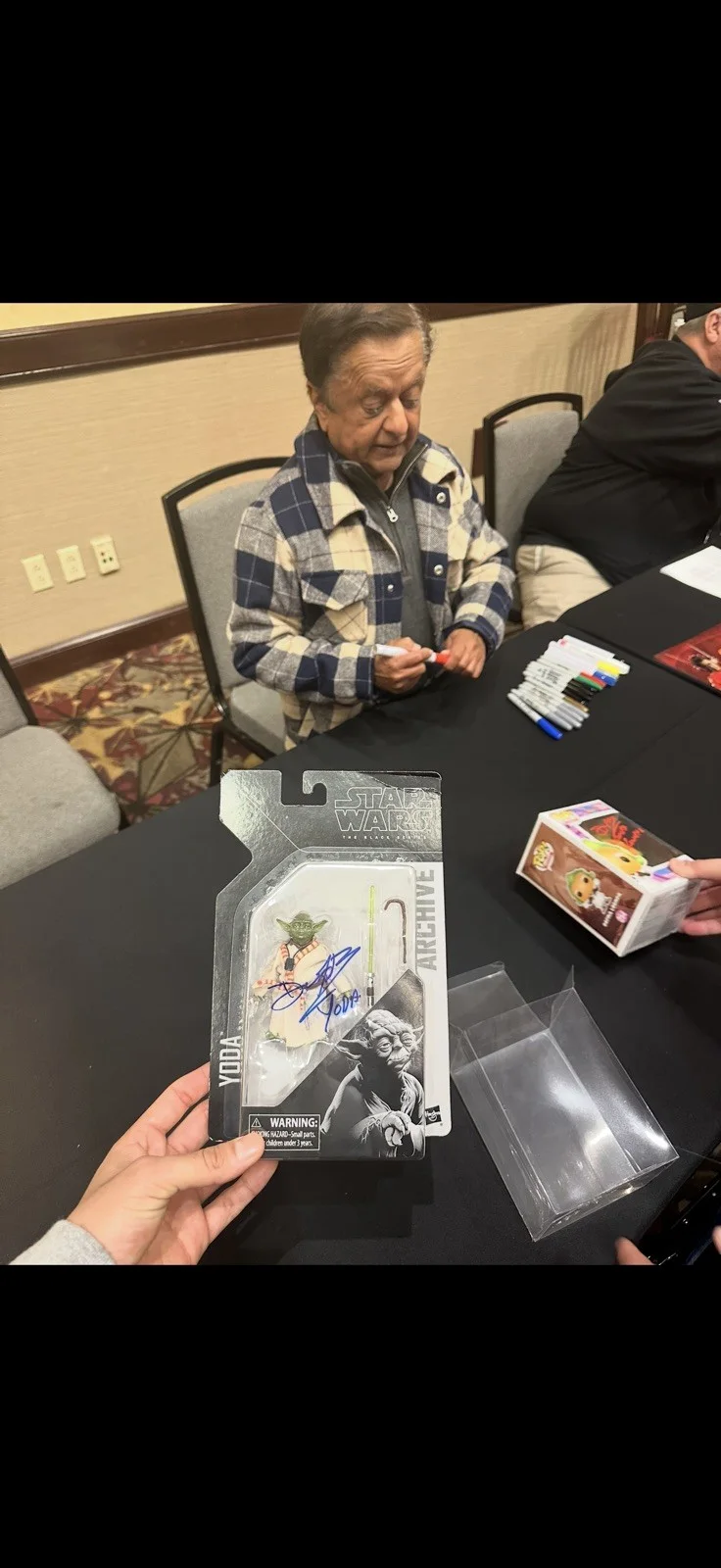 Deep Roy Signed Yoda Power Of The Force Figure, image 4