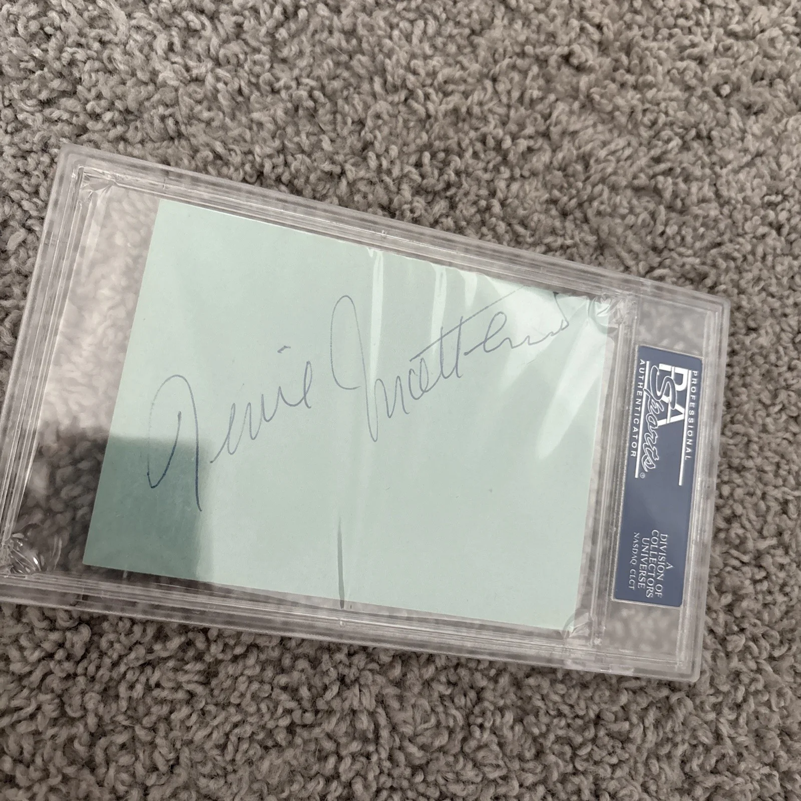 PSA Authentic Dual Signed Christine Norden J Matthews Autograph Actress Actors, image 3