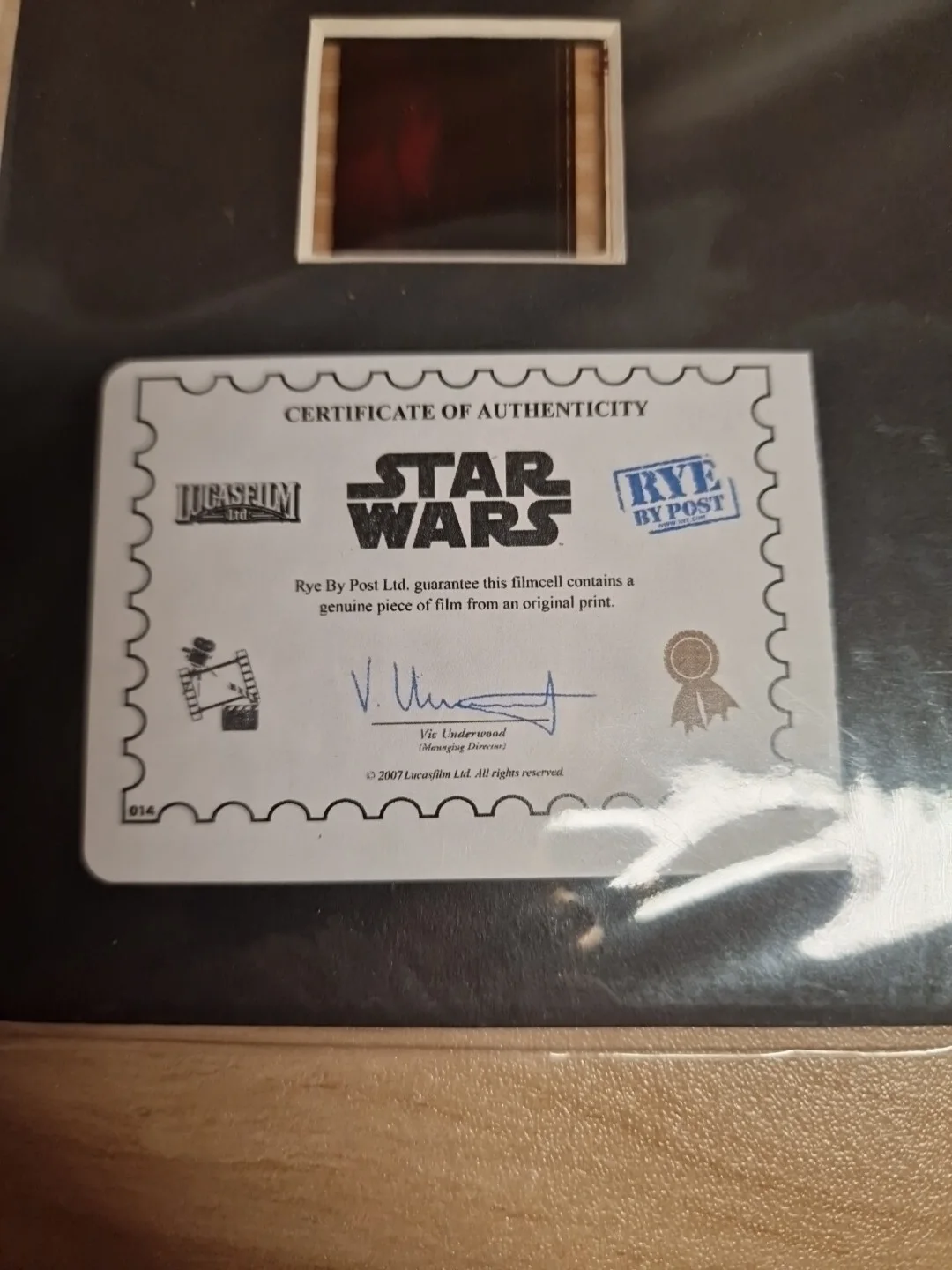 Star Wars | Episode V | The Empire Strikes Back | Film Cell with COA | Sealed, изображение 3