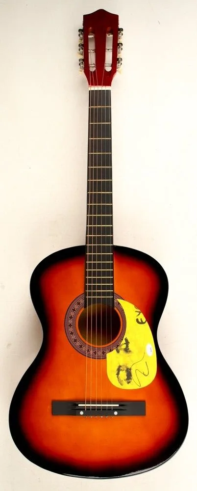 Authentic Ed Sheeran Signed/Autographed 38" Acoustic Guitar (JSA Hologram), image 2