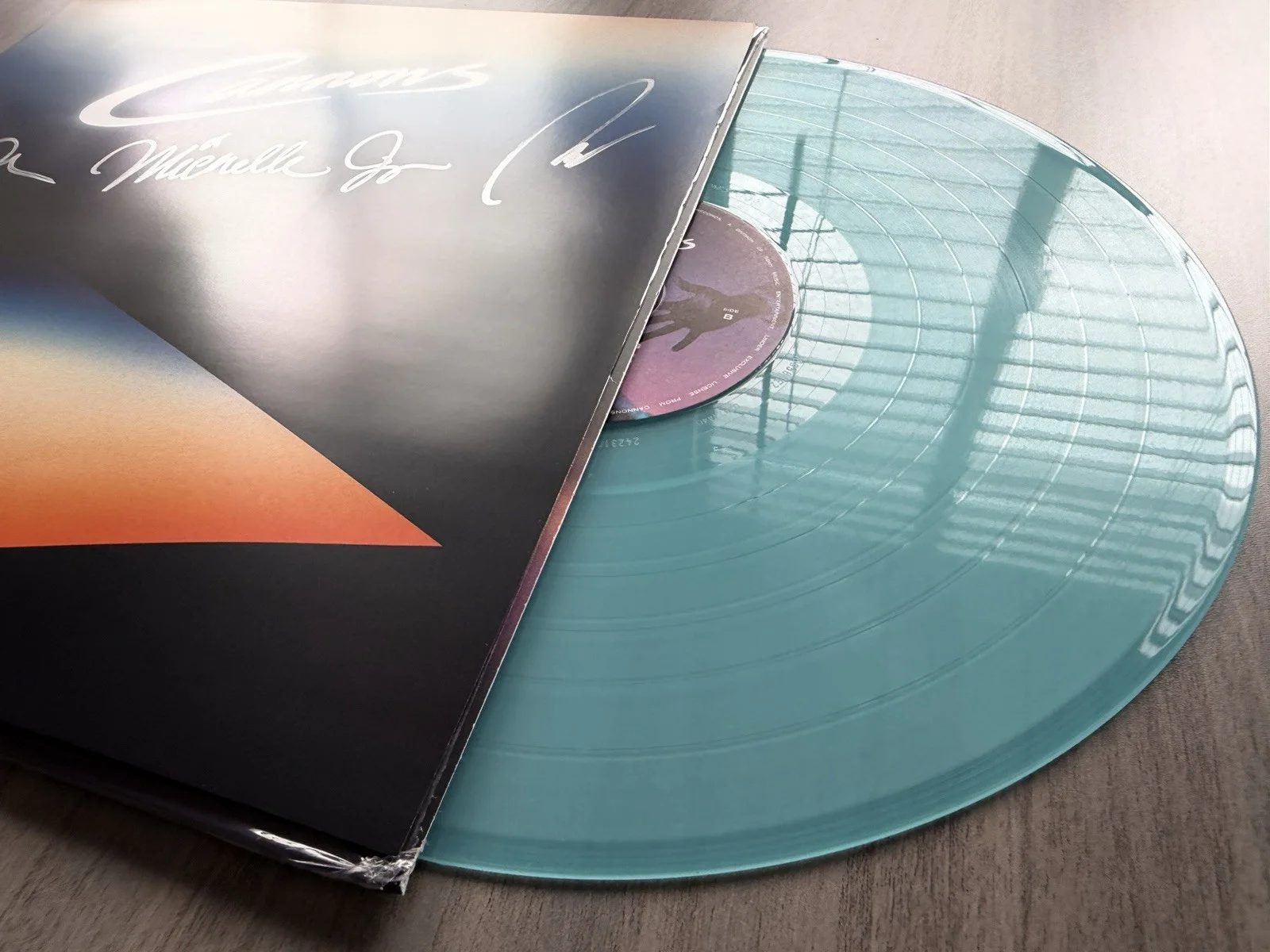Cannons SIGNED Vinyl LP Everything Glows Translucent Violet Colored AUTOGRAPHED, image 3