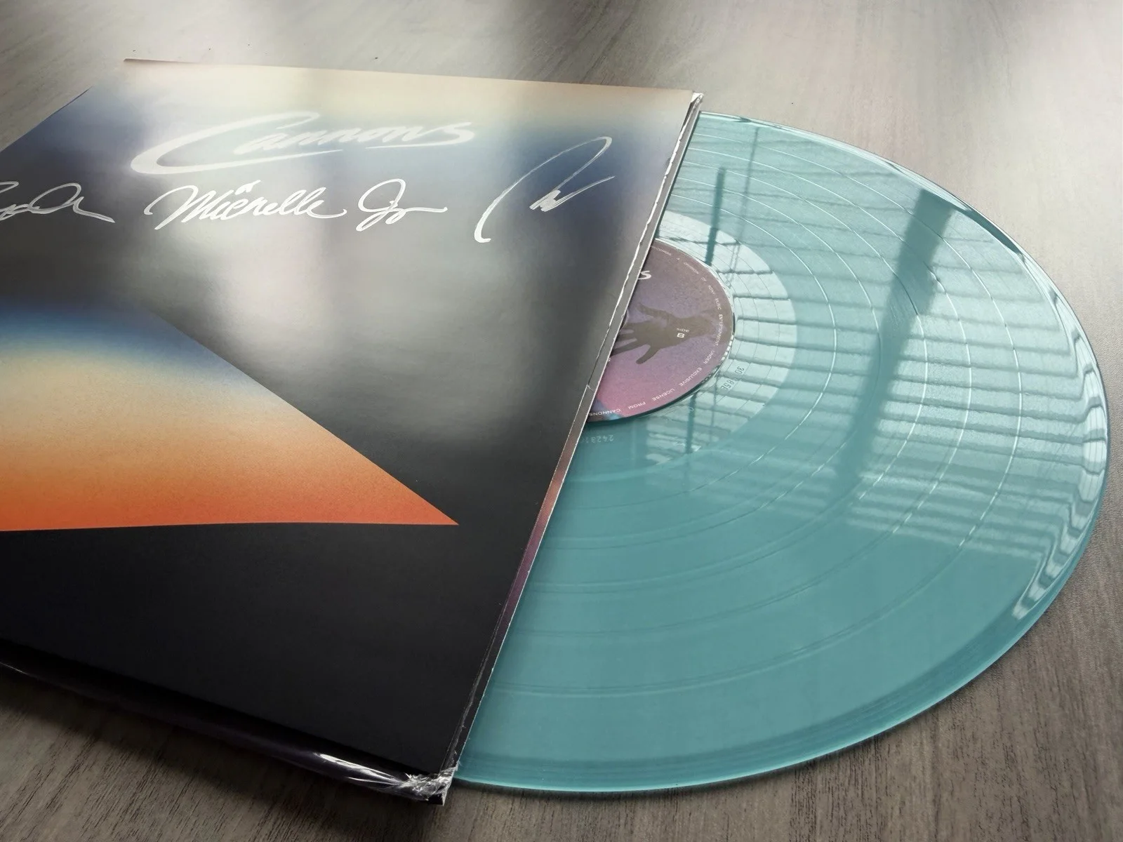 Cannons SIGNED Vinyl LP Everything Glows Translucent Violet Colored AUTOGRAPHED, image 4
