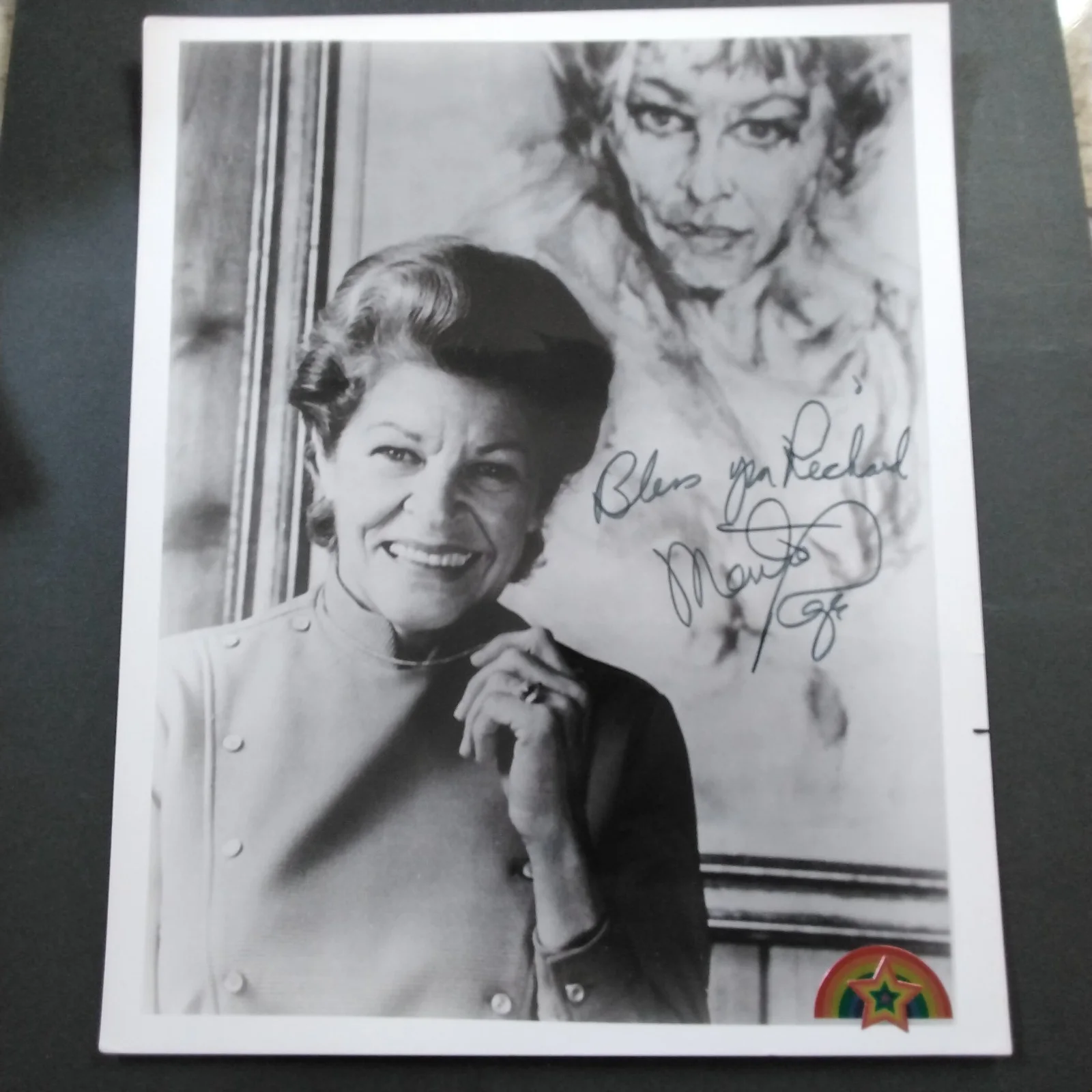 Martha Raye Signed Photo Movie TV Actress Big Mouth Polident Monsieur Verdoux, изображение 3