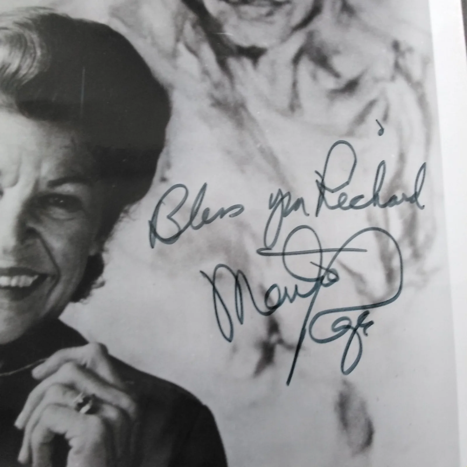 Martha Raye Signed Photo Movie TV Actress Big Mouth Polident Monsieur Verdoux, изображение 5