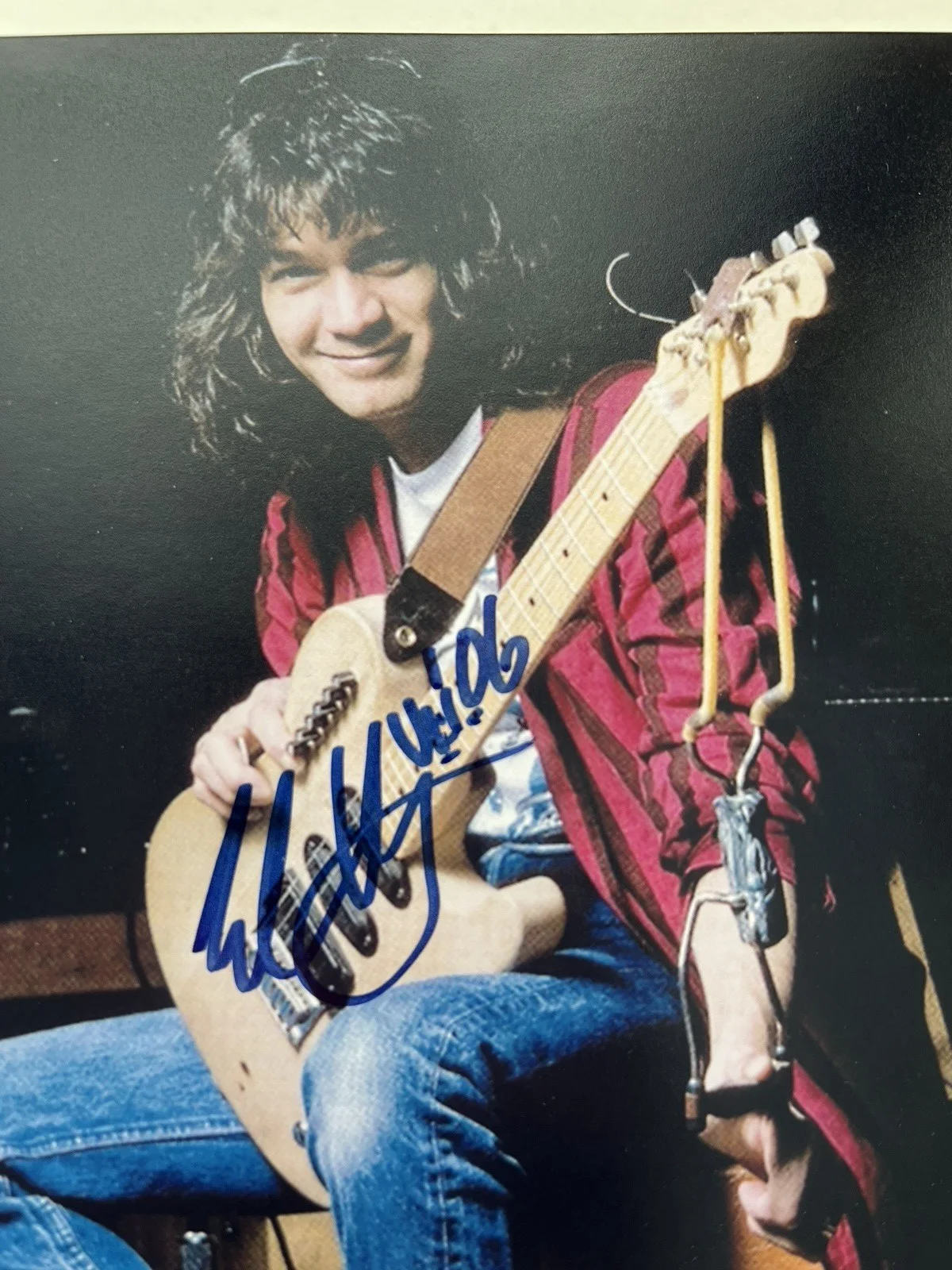 Eddie Van Halen Autographed Signed 8x10 Color Photograph JSA Authenticated RARE, изображение 2