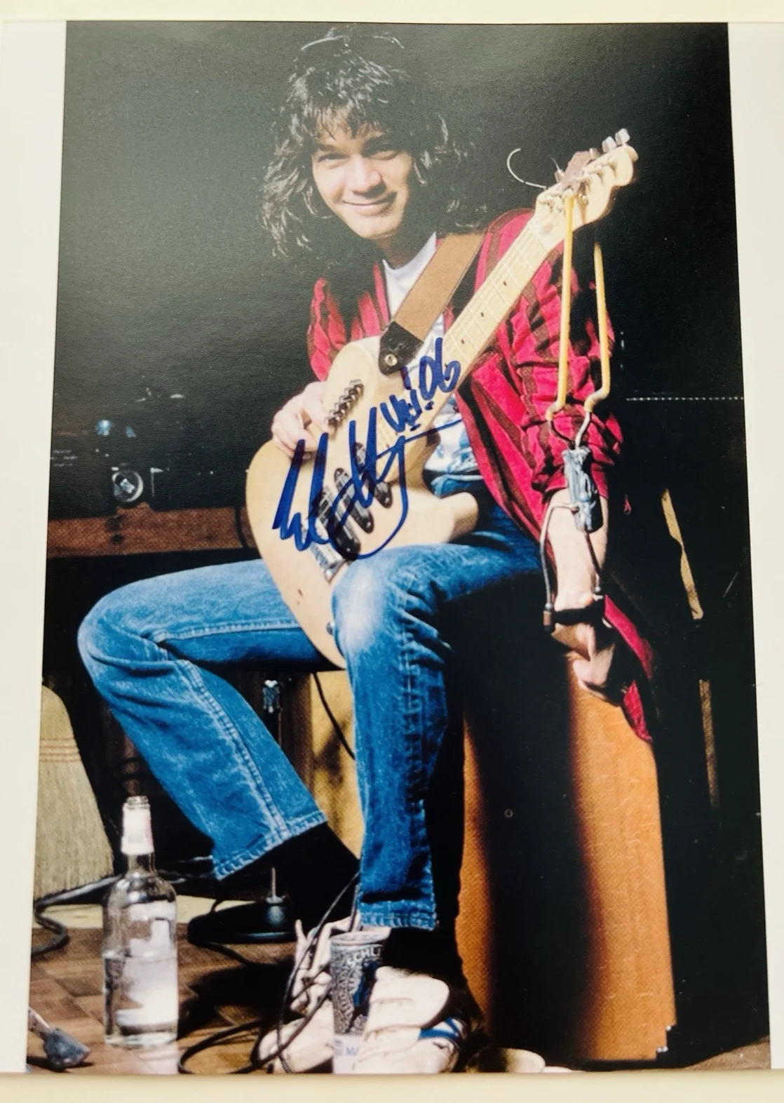 Eddie Van Halen Autographed Signed 8x10 Color Photograph JSA Authenticated RARE, изображение 4