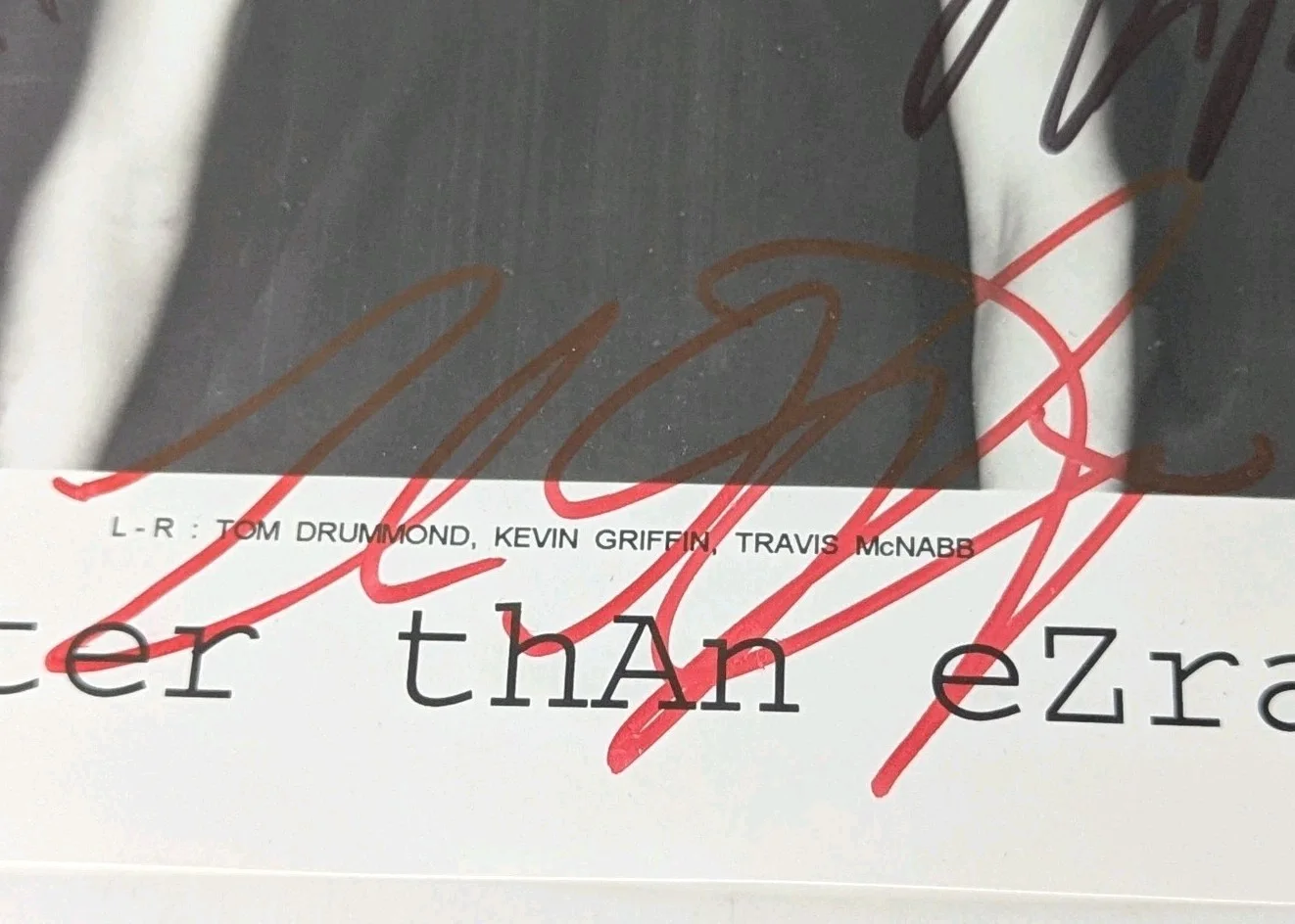 Better Than Ezra Autographed 1997 Elektra Promotional Press 8x10 Band Photo, изображение 3