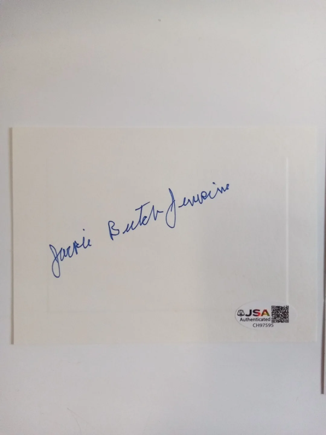 Jackie Butch Jenkins Signed Card JSA Child Actor Butch Human Comedy, изображение 2