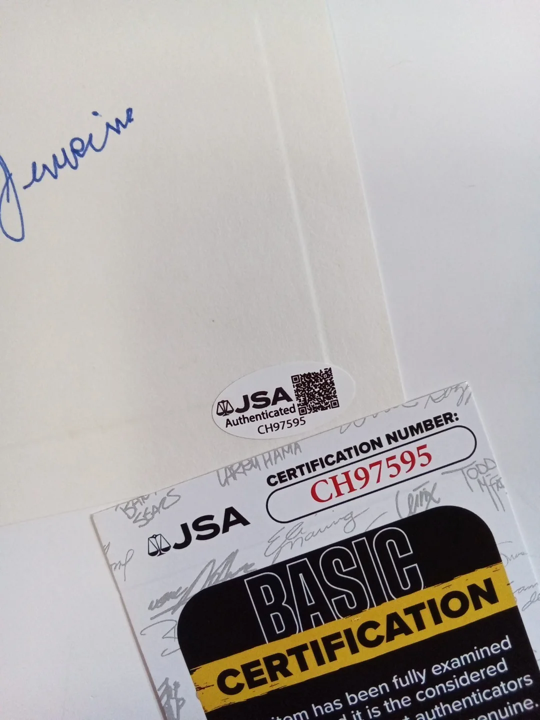 Jackie Butch Jenkins Signed Card JSA Child Actor Butch Human Comedy, изображение 3