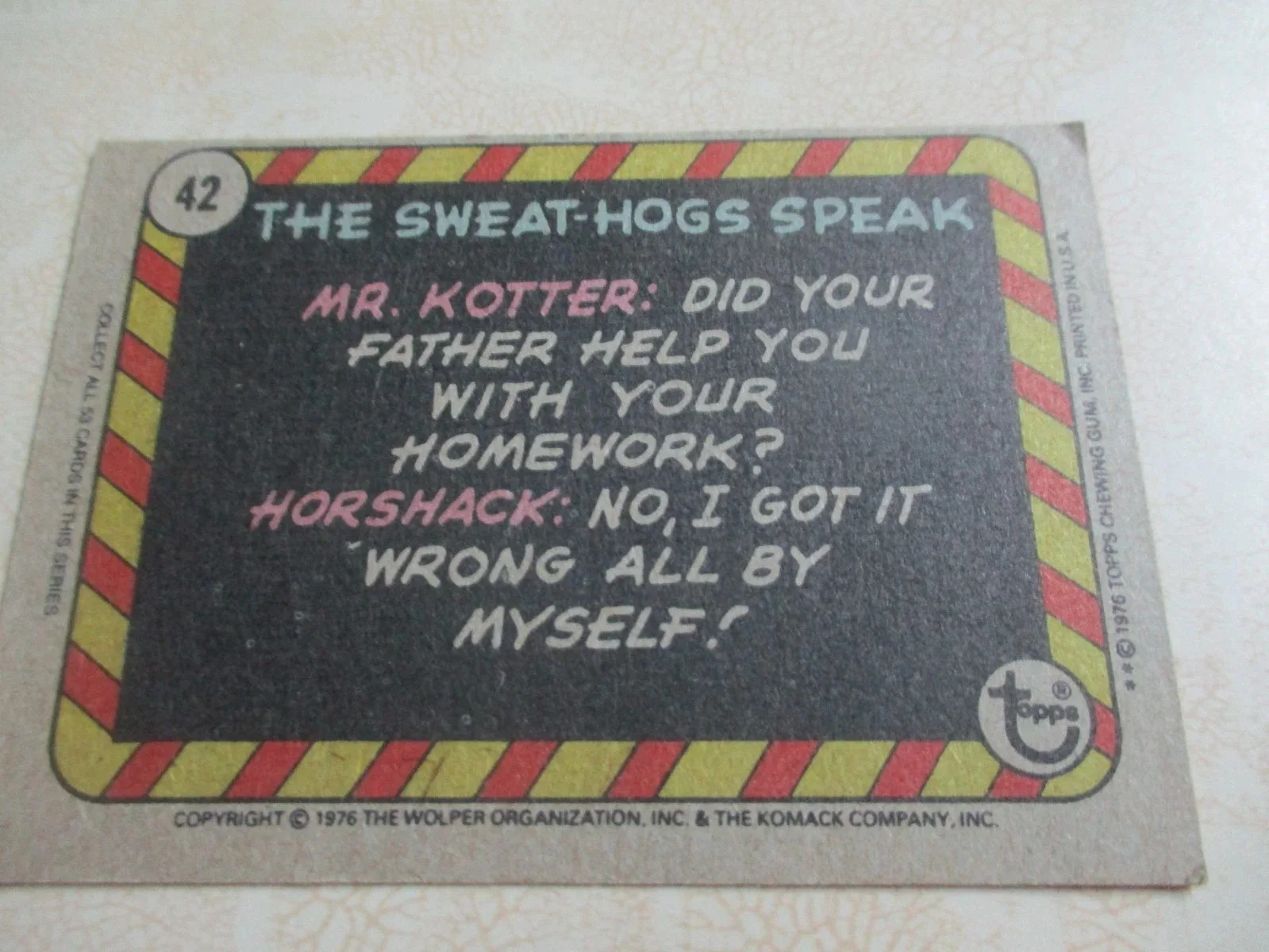 JOHN TRAVOLTA — JOHN TRAVOLTA AUTHENTIC SIGNED/AUTOGRAPHED TOPPS WELCOME BACK KOTTER CARD, image 4