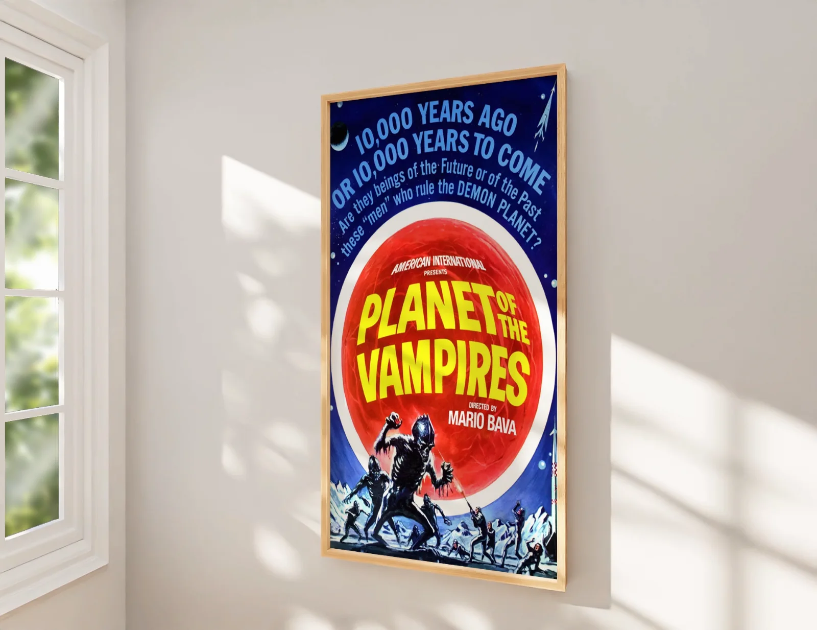 Planet Of The Vampires 1965 Sci-fi Restored 27.2" x 41" US One Sheet Poster, изображение 2